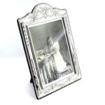 Classic Photo Frame Victorian Style With Blue Velvet Back Finished In 925 English Hallmarked Sterling Silver 5 Classic Photo Frame Victorian Style With Blue Velvet Back Finished In 925 English Hallmarked Sterling Silver