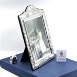 Classic Photo Frame Victorian Style With Blue Velvet Back Finished In 925 English Hallmarked Sterling Silver 7 Classic Photo Frame Victorian Style With Blue Velvet Back Finished In 925 English Hallmarked Sterling Silver