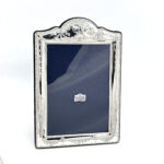 Classic Photo Frame Victorian Style With Blue Velvet Back Finished In 925 English Hallmarked Sterling Silver 1 Classic Photo Frame Victorian Style With Blue Velvet Back Finished In 925 English Hallmarked Sterling Silver