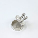 Dancing Bears on Round Pill Box, finished in 925 English Hallmarked Sterling Silver 8 Dancing Bears on Round Pill Box, finished in 925 English Hallmarked Sterling Silver