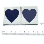 Double Heart Folding Travel Photo Frame Finished In 925 English Hallmarked Sterling Silver 2 Double Heart Folding Travel Photo Frame Finished In 925 English Hallmarked Sterling Silver