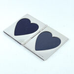 Double Heart Folding Travel Photo Frame Finished In 925 English Hallmarked Sterling Silver 7 Double Heart Folding Travel Photo Frame Finished In 925 English Hallmarked Sterling Silver