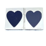 Double Heart Folding Travel Photo Frame Finished In 925 English Hallmarked Sterling Silver 8 Double Heart Folding Travel Photo Frame Finished In 925 English Hallmarked Sterling Silver