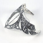 Dragonfly Bangle Art Nouveau Style, finished in 925 English Hallmarked Sterling Silver