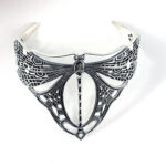 Dragonfly Bangle Art Nouveau Style, finished in 925 English Hallmarked Sterling Silver