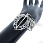 Dragonfly Bangle Art Nouveau Style, finished in 925 English Hallmarked Sterling Silver