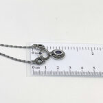 Victorian Style Marcasite And Amethyst Necklace Finished In 925 English Hallmarked Sterling Silver 2 Victorian Style Marcasite And Amethyst Necklace Finished In 925 English Hallmarked Sterling Silver