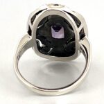 Victorian Style Ring Set With Amethyst And Marcasite Finished In 925 English Hallmarked Sterling Silver 3 Victorian Style Ring Set With Amethyst And Marcasite Finished In 925 English Hallmarked Sterling Silver