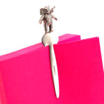 Elephant Bookmark Victorian Style With Moving Articulated Elephant Finished In 925 English Hallmarked Sterling Silver