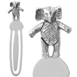 Elephant Bookmark Victorian Style With Moving Articulated Elephant Finished In 925 English Hallmarked Sterling Silver 1 Elephant Bookmark Victorian Style With Moving Articulated Elephant Finished In 925 English Hallmarked Sterling Silver