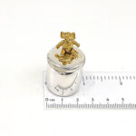 Tooth Fairy Box With Gold Plated Moving Elephant Finished In 925 English Hallmarked Sterling Silver 3 Tooth Fairy Box With Gold Plated Moving Elephant Finished In 925 English Hallmarked Sterling Silver