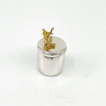 Tooth Fairy Box With Gold Plated Moving Elephant Finished In 925 English Hallmarked Sterling Silver 8 Tooth Fairy Box With Gold Plated Moving Elephant Finished In 925 English Hallmarked Sterling Silver