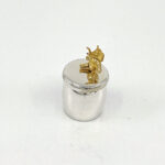 Tooth Fairy Box With Gold Plated Moving Elephant Finished In 925 English Hallmarked Sterling Silver 9 Tooth Fairy Box With Gold Plated Moving Elephant Finished In 925 English Hallmarked Sterling Silver