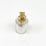 Tooth Fairy Box With Gold Plated Moving Elephant Finished In 925 English Hallmarked Sterling Silver 10 Tooth Fairy Box With Gold Plated Moving Elephant Finished In 925 English Hallmarked Sterling Silver