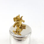 Tooth Fairy Box With Gold Plated Moving Elephant Finished In 925 English Hallmarked Sterling Silver 11 Tooth Fairy Box With Gold Plated Moving Elephant Finished In 925 English Hallmarked Sterling Silver