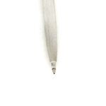 Engine Turned Ballpoint Pen Finished In 925 English Hallmarked Sterling Silver