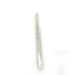 Engine Turned Wave Design Ballpoint Pen Finished In 925 English Hallmarked Sterling Silver