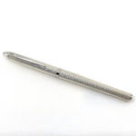 Engine Turned Wave Design Fountain Pen Finished In 925 English Hallmarked Sterling Silver