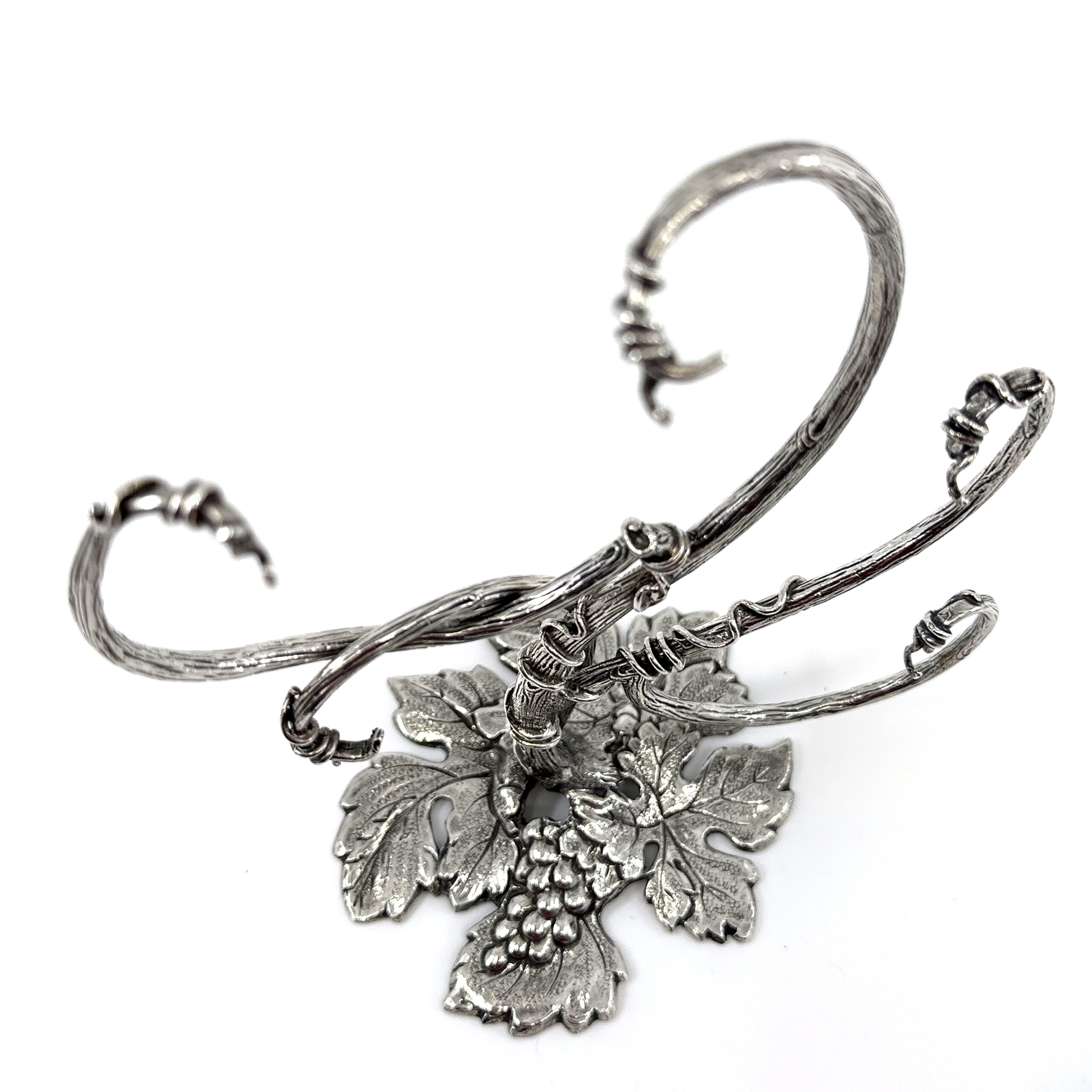 GT49 (7) Family Tree Miniature Photo Frame Holder Victorian Style Finished In 925 English Hallmarked Sterling Silver