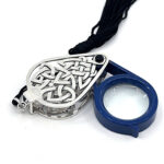 Filigree Loupe Magnifying Glass Finished In 925 English Hallmarked Sterling Silver