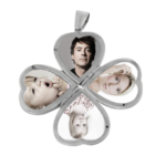 Four Part Heart Family Locket In Victorian Style, Finished In 925 English Hallmarked Sterling Silver 6 Four Part Heart Family Locket In Victorian Style, Finished In 925 English Hallmarked Sterling Silver