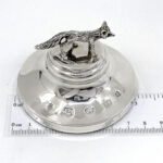 Fox Paperweight Finished In 925 English Hallmarked Sterling Silver