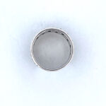 Greek Key Design Ring Set With Czech Crystals Finished In 925 English Hallmarked Sterling Silver