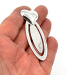 Heart Bookmark Finished In 925 English Hallmarked Sterling Silver