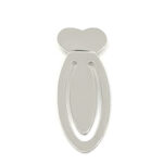 Heart Bookmark Finished In 925 English Hallmarked Sterling Silver