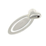 Heart Bookmark Finished In 925 English Hallmarked Sterling Silver