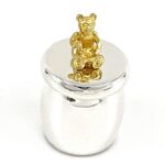Honey Pot Teddy Bear Tooth Fairy Box Finished In 925 English Hallmarked Sterling Silver 1 Honey Pot Teddy Bear Tooth Fairy Box Finished In 925 English Hallmarked Sterling Silver