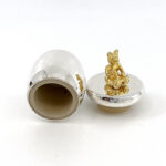 Honey Pot Teddy Bear Tooth Fairy Box Finished In 925 English Hallmarked Sterling Silver 5 Honey Pot Teddy Bear Tooth Fairy Box Finished In 925 English Hallmarked Sterling Silver