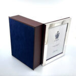 Keepsake Box With Photo Frame Lid And Mahogany Finish In 925 English Hallmarked Sterling Silver 8 Keepsake Box With Photo Frame Lid And Mahogany Finish In 925 English Hallmarked Sterling Silver