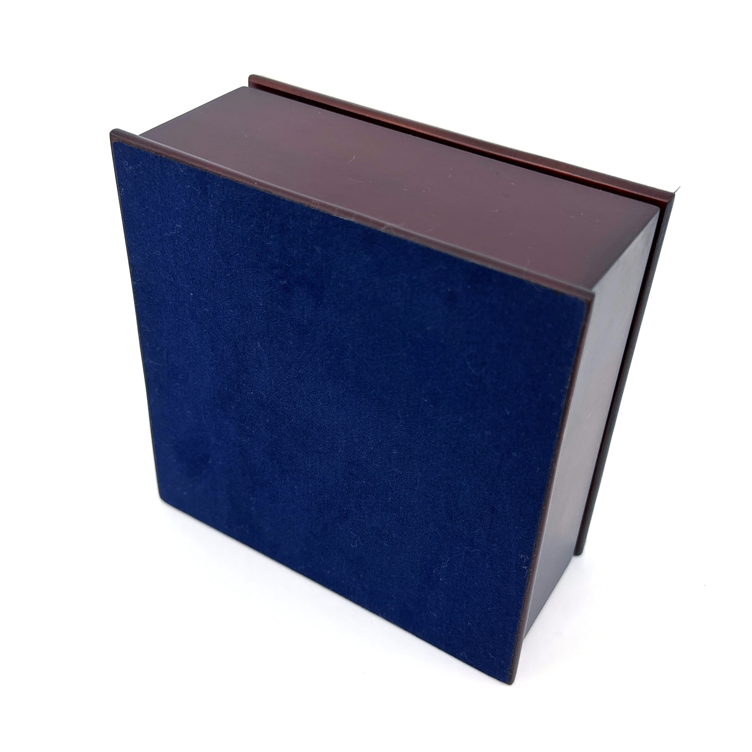 GT2004 (7) Keepsake Box With Photo Frame Lid And Mahogany Finish Finished In 925 English Hallmarked Sterling Silver