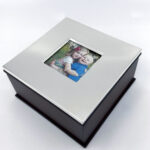 Keepsake Box With Photo Frame Lid And Mahogany Finish Finished In 925 English Hallmarked Sterling Silver 8 Keepsake Box With Photo Frame Lid And Mahogany Finish Finished In 925 English Hallmarked Sterling Silver