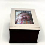 Keepsake Box With Photo Frame Lid And Mahogany Finish Finished In 925 English Hallmarked Sterling Silver 12 Keepsake Box With Photo Frame Lid And Mahogany Finish Finished In 925 English Hallmarked Sterling Silver