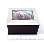 Keepsake Box With Photo Frame Lid And Mahogany Finish Finished In 925 English Hallmarked Sterling Silver 2 Keepsake Box With Photo Frame Lid And Mahogany Finish Finished In 925 English Hallmarked Sterling Silver