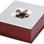 Keepsake Box With Photo Frame Lid And Mahogany Finish Finished In 925 English Hallmarked Sterling Silver 1 Keepsake Box With Photo Frame Lid And Mahogany Finish Finished In 925 English Hallmarked Sterling Silver