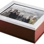 Keepsake Box With Photo Frame Lid And Mahogany Finish In 925 English Hallmarked Sterling Silver 1 Keepsake Box With Photo Frame Lid And Mahogany Finish In 925 English Hallmarked Sterling Silver