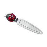 Ladybug Ladybird Bookmark With Red Enamel And Marcasite Finished In 925 English Hallmarked Sterling Silver