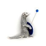 Meerkat Pincushion Victorian Style 925 Sterling Silver English Hallmarks Ari D Norman