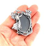 Miniature Photo Frame Art Nouveau Style Finished In 925 English Hallmarked Sterling Silver 4 Miniature Photo Frame Art Nouveau Style Finished In 925 English Hallmarked Sterling Silver