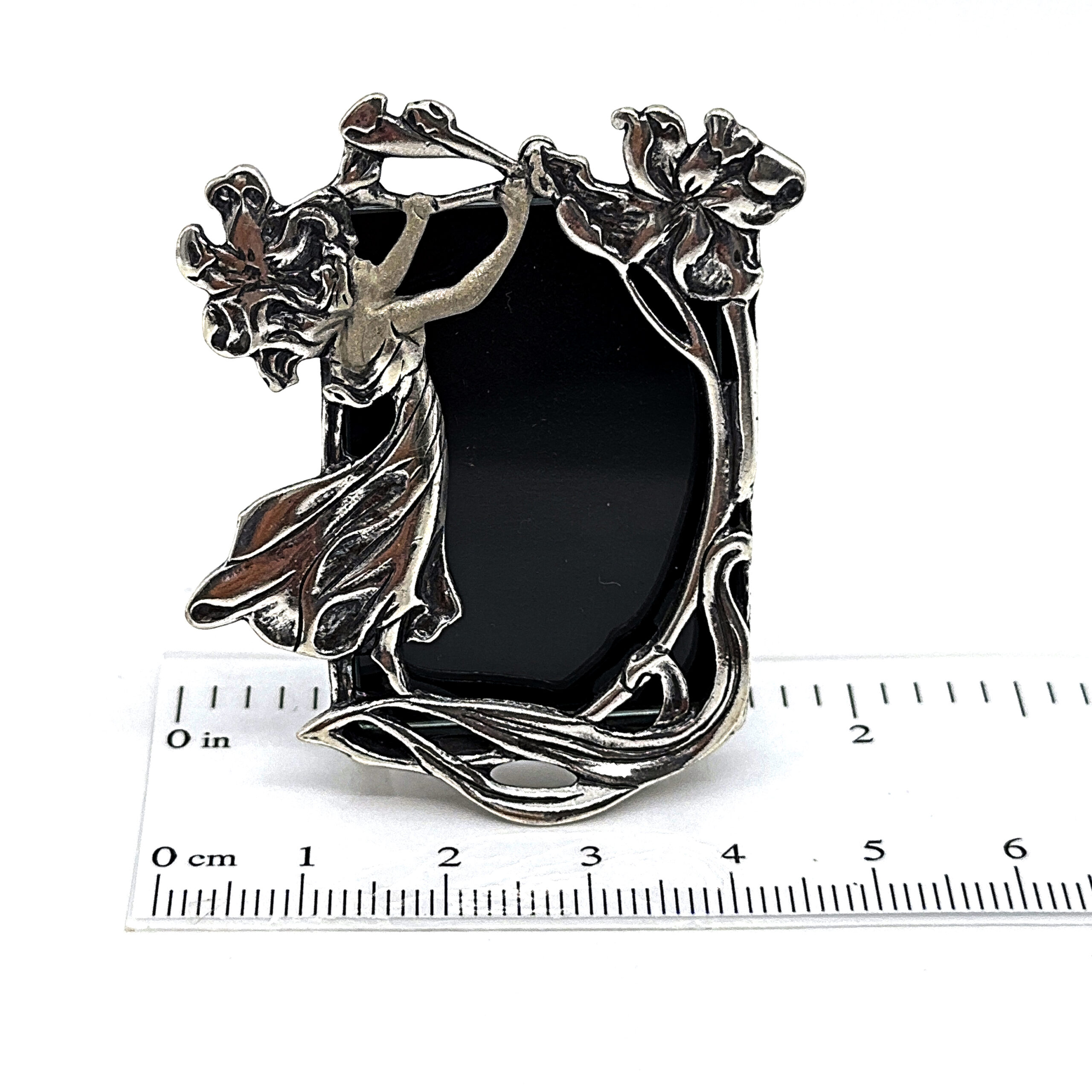GT144 (5) Miniature Photo Frame Art Nouveau Style Finished In 925 English Hallmarked Sterling Silver
