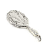 Mirror Pendant Victorian Style Finished In 925 English Hallmarked Sterling Silver