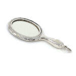 Mirror Pendant Victorian Style Finished In 925 English Hallmarked Sterling Silver