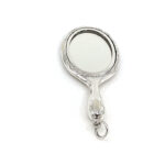 Mirror Pendant Victorian Style Finished In 925 English Hallmarked Sterling Silver