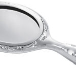 Mirror Pendant Victorian Style Finished In 925 English Hallmarked Sterling Silver