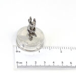 Mouse on Round Pill Box, finished in 925 English Hallmarked Sterling Silver 2 Mouse on Round Pill Box, finished in 925 English Hallmarked Sterling Silver