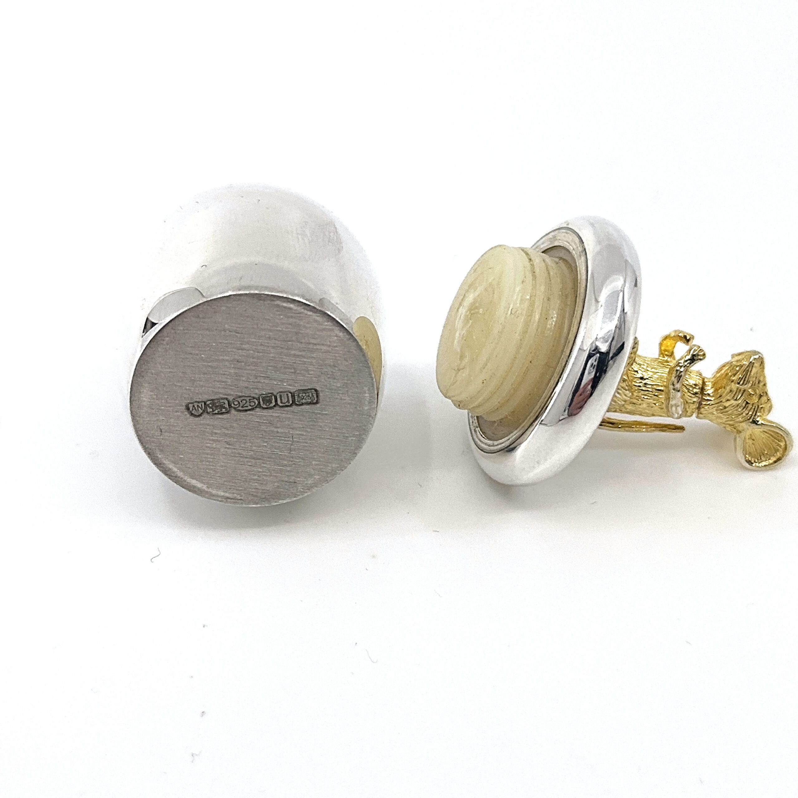 GT2010 (4) Mouse Tooth Fairy Box Victorian Style With Gold Plated Moving Mouse Finished In 925 English Hallmarked Sterling Silver