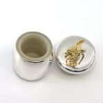 Mouse Tooth Fairy Box Victorian Style With Gold Plated Moving Mouse Finished In 925 English Hallmarked Sterling Silver 5 Mouse Tooth Fairy Box Victorian Style With Gold Plated Moving Mouse Finished In 925 English Hallmarked Sterling Silver